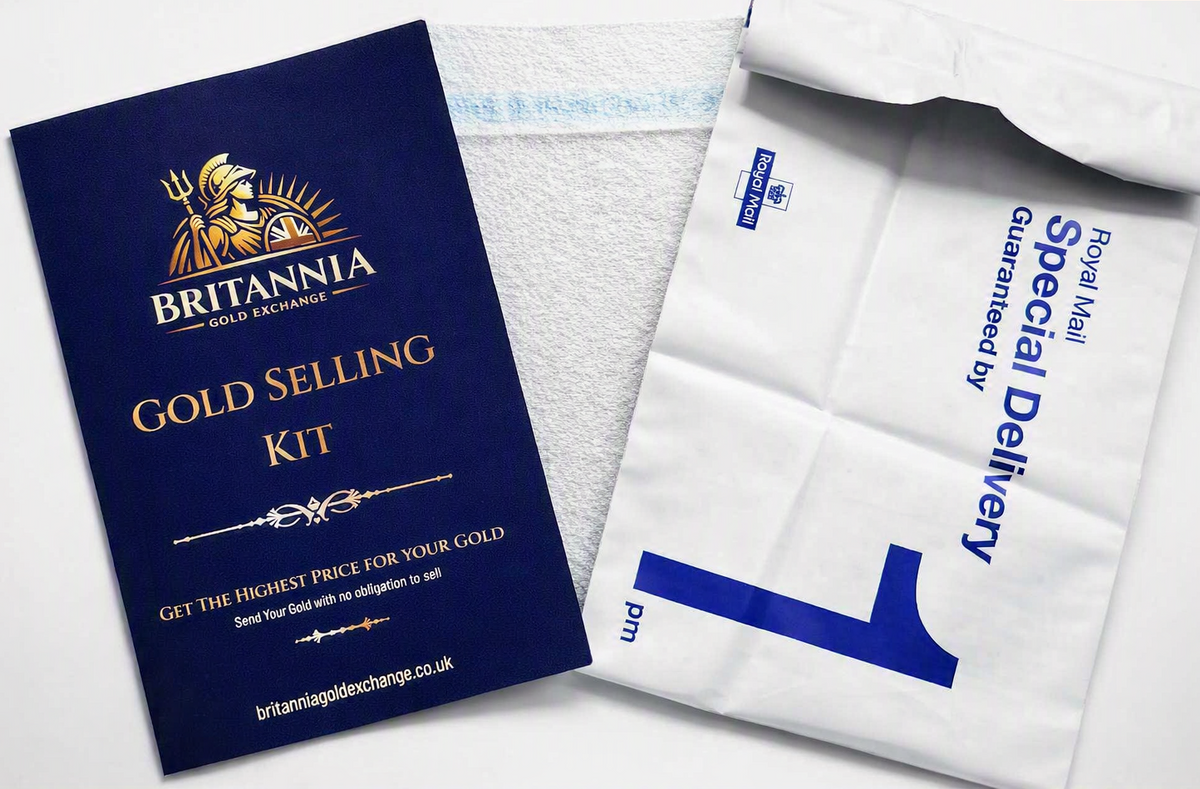 Britannia Gold Exchange free postal gold selling kit with Royal Mail Special Delivery envelope